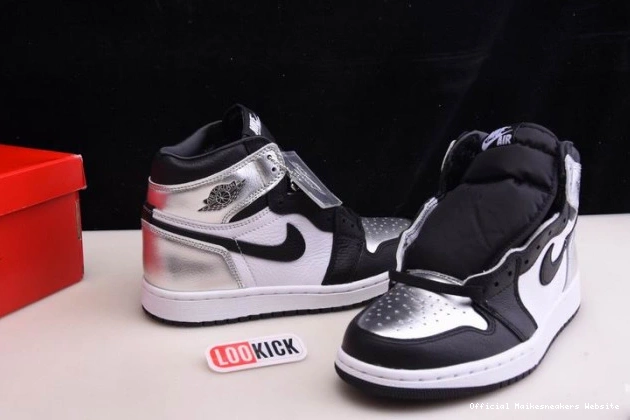 Official Maikesneakers CD0461-001 OG JORDAN WMNS TOE 1 SILVER HIGH AIR 0802